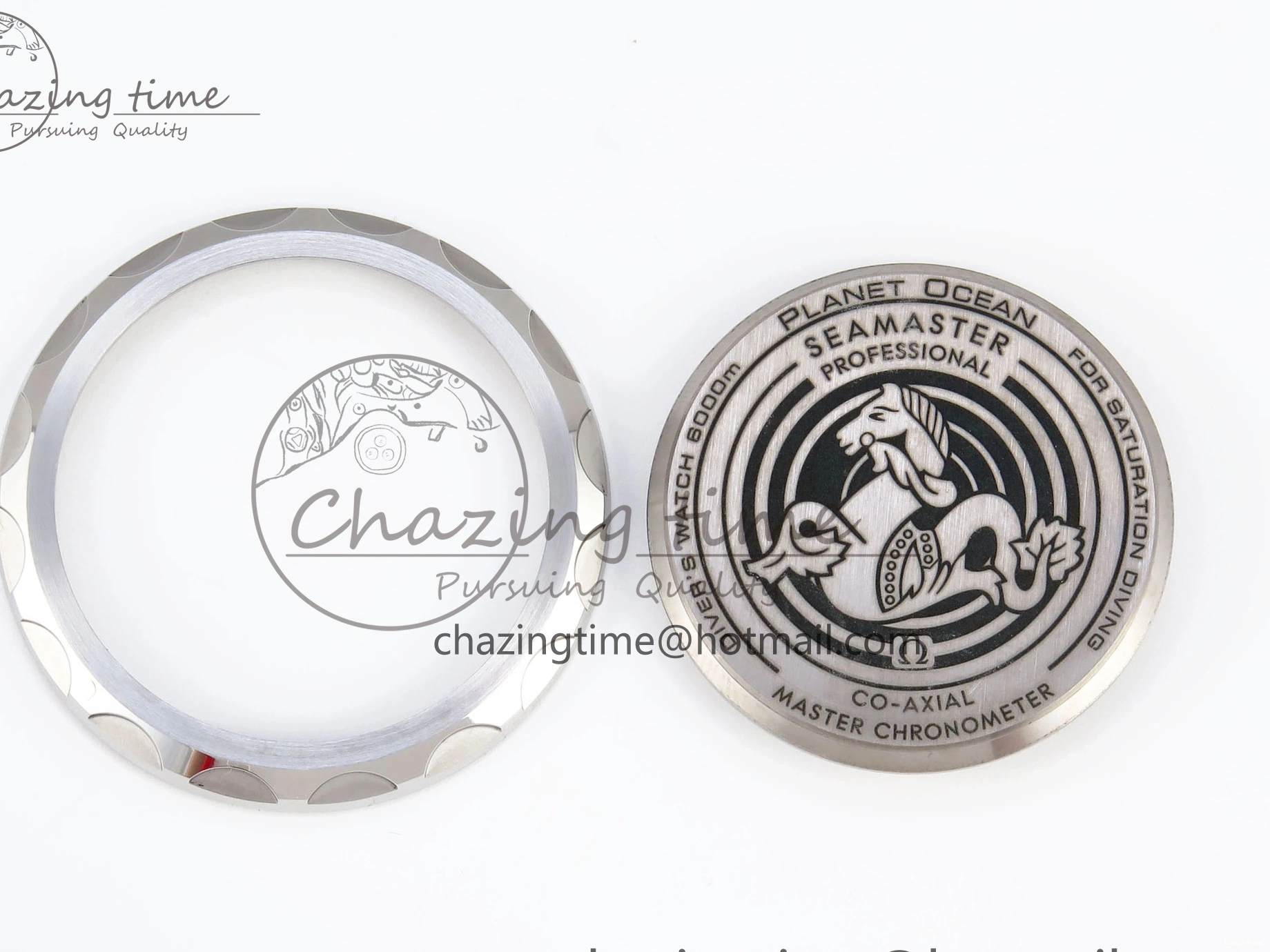 1229 EasyCare SEAMASTER PLANET OCEAN 6000M ULTRA DEEP 45.5MM SS TF 1:1 BEST EDITION BLUE DIAL BLACK BEZEL ON SS BRACELET A 7760